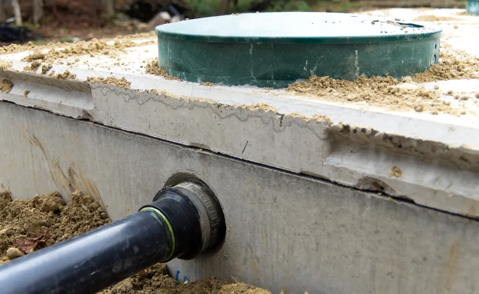 Lot Preparation Septic System Installation concept